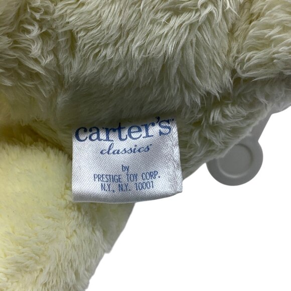 Carter's Classics Yellow Teddy Bear Plush Wind-Up Musical 11” Works - Picture 4 of 7